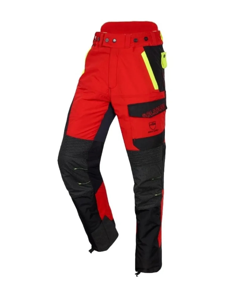 Pantalone Antitaglio Solidur Infinity, pantaloni da lavoro per motosega - protezione antitaglio classe 1 - multitasche