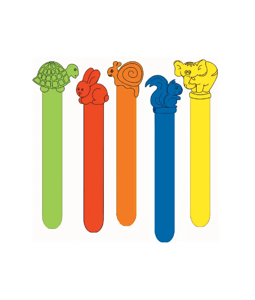 50 pezzi abbassalingua pediatrici, in plastica colorata