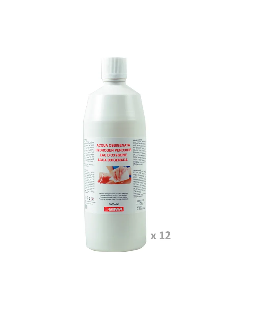 12 pezzi Acqua ossigenata, 1 l