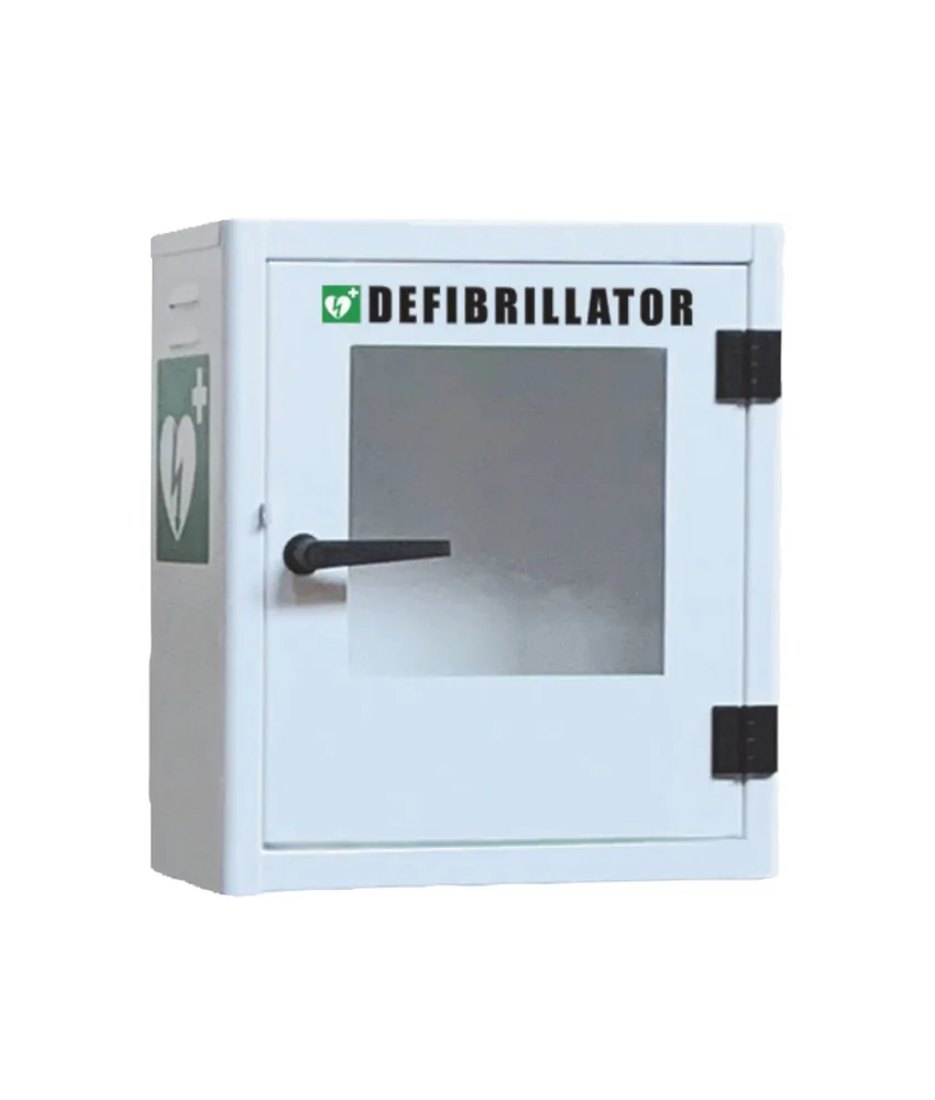 Armadio per defibrillatori, uso interno/esterno - con termoregolazione
