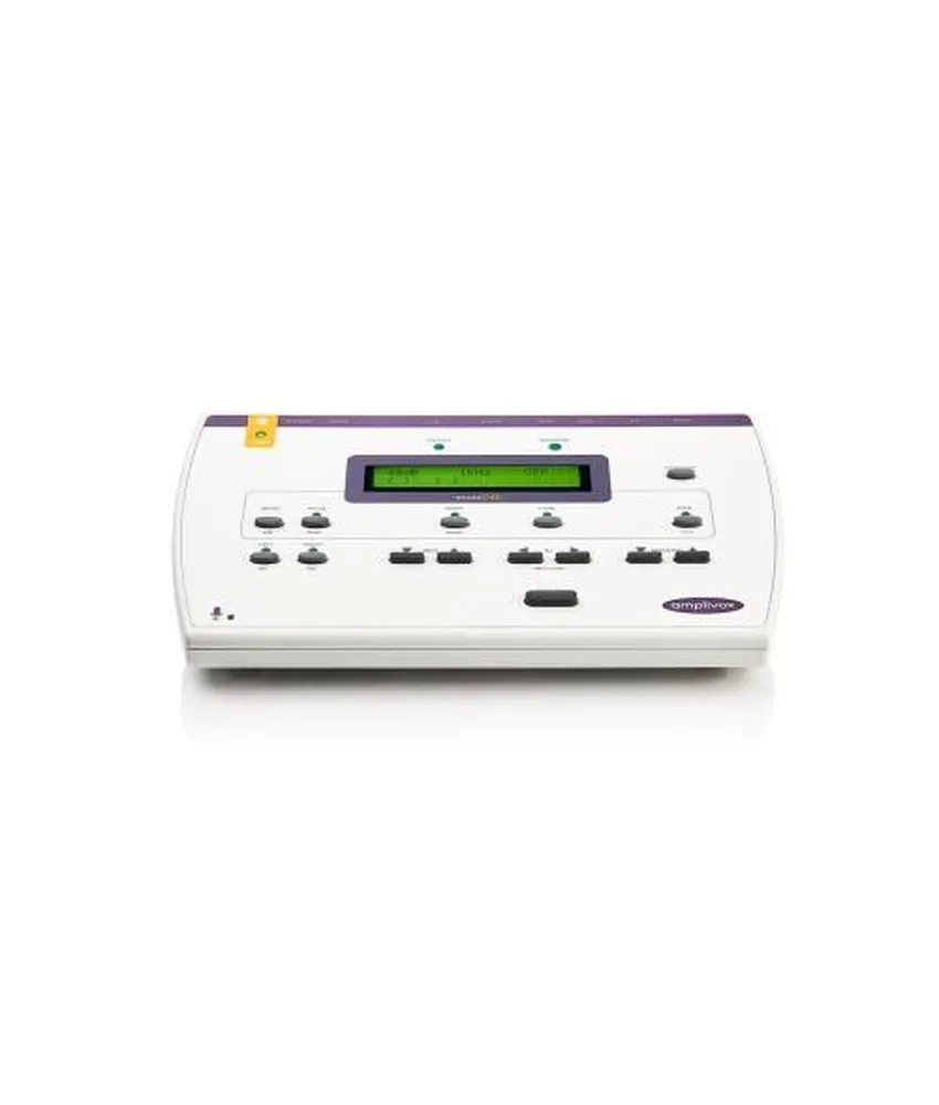 Audiometro diagnostico Amplivox, per l'uso sia nello studio sia nelle visite a domicilio