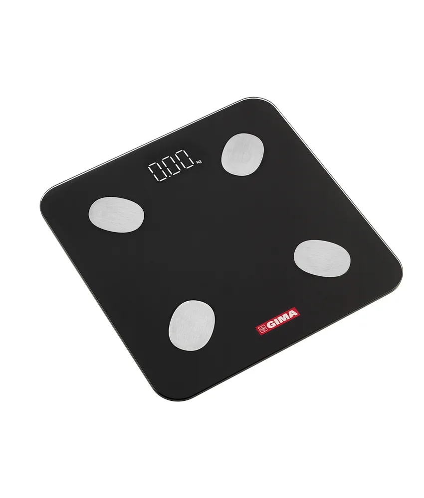Bilancia Bluetooth GimaFit, collegabile all'App Tuya Smart - portata: 180 kg - minimo 0,15 kg
