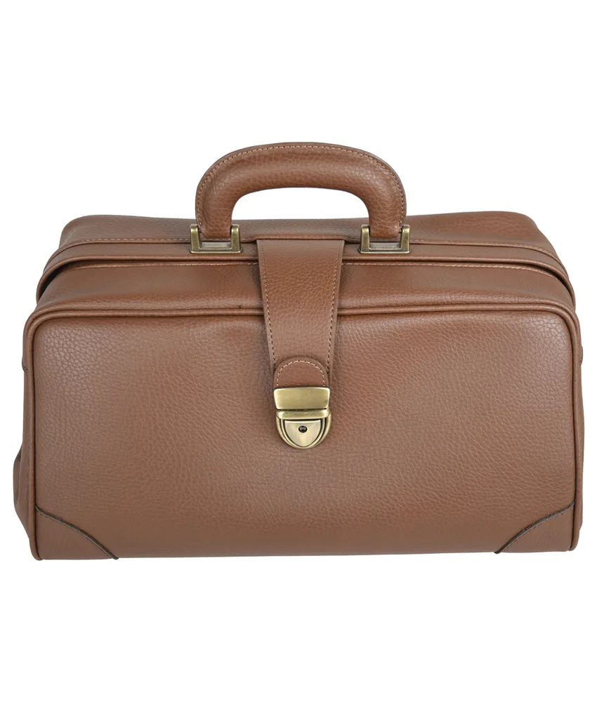 Borsa in pelle Infermiera Skay, misure esterne: 38 x 20 x h 20 cm - serratura Tuc brunita