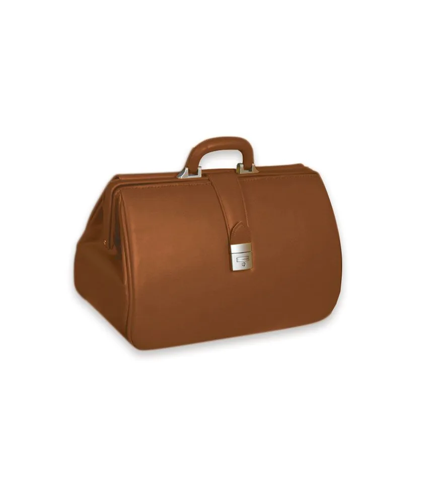 Borsa in pelle Kansas, misure esterne: 42 x 20 x h 24 cm - serratura con chiave