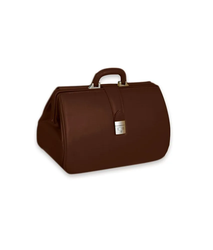 Borsa in pelle Kansas, misure esterne: 42 x 20 x h 24 cm - serratura con chiave