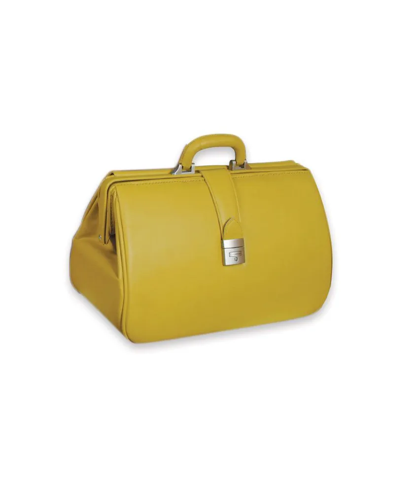 Borsa in pelle Kansas, misure esterne: 42 x 20 x h 24 cm - serratura con chiave