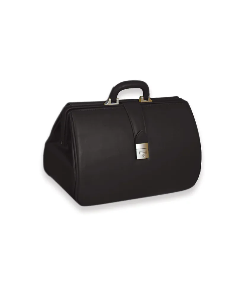 Borsa in pelle Kansas, misure esterne: 42 x 20 x h 24 cm - serratura con chiave