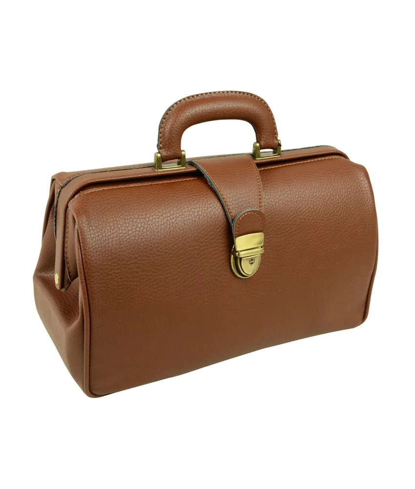 Borsa in pelle Texas, misure esterne: 35 x 17 x h 22 cm - colore castagna