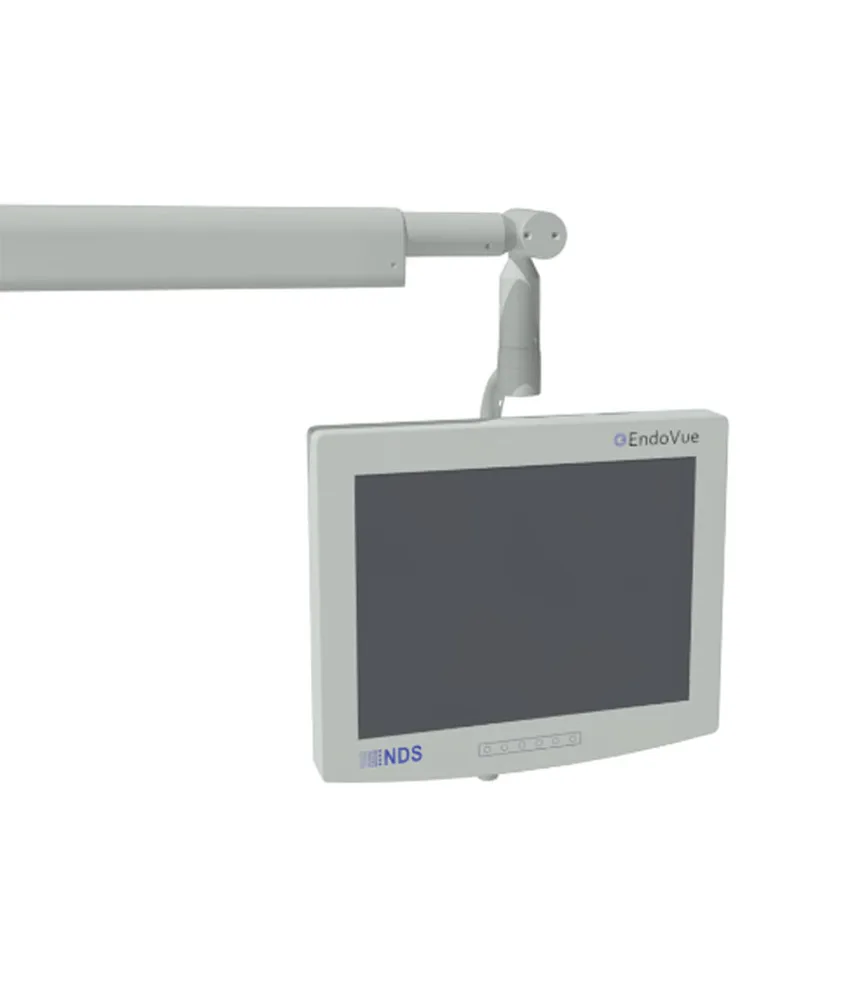 Braccio porta monitor, integrato con la lampada