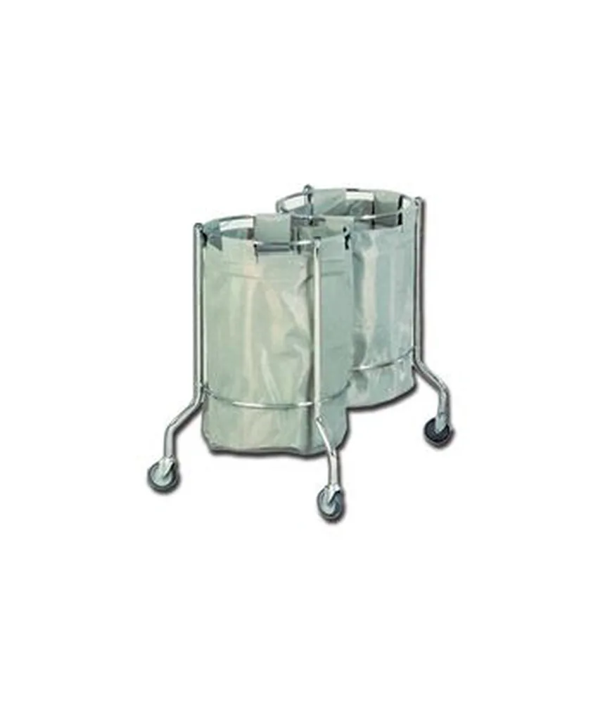 Carrello biancheria, dotata di 3 rotelle Ø 80 mm