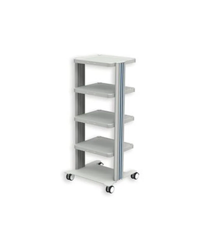 Carrello Easy, varianti con più ripiani - 4 rotelle gemellate Ø 65 mm