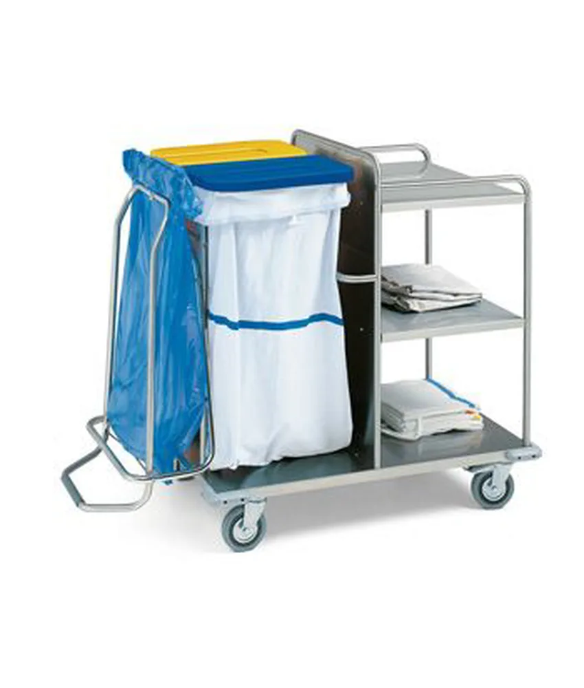 Carrello lavanderia, 4 ruote Ø 125 mm