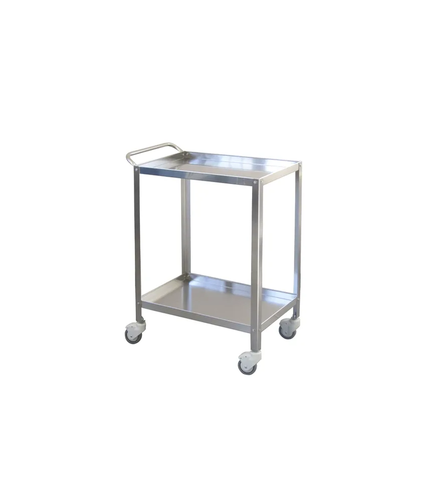 Carrello medicazione, 4 ruote piroettanti Ø 80 mm - portata max per ripiano: 25 kg