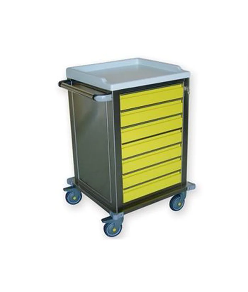Carrello modulare, 67 x 63 x 104 cm. - 7 cassetti piccoli