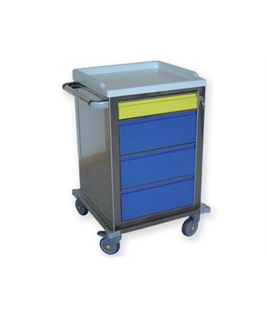 Carrello modulare, 67 x 63 x 104 cm - con 1 cassetto piccolo, 3 medi