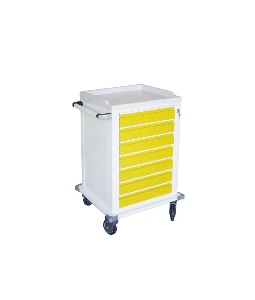 Carrello modulare, 67 x 63 x 104 cm. - 7 cassetti piccoli