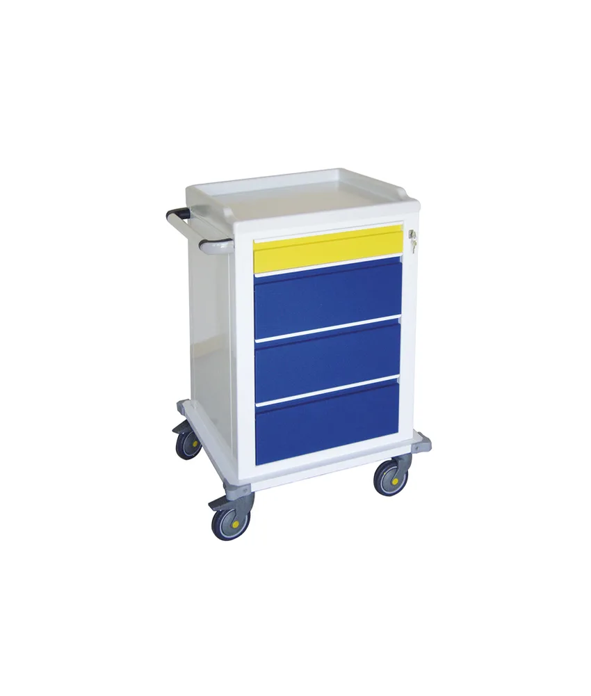 Carrello modulare, 67 x 63 x 104 cm - con 1 cassetto piccolo, 3 medi