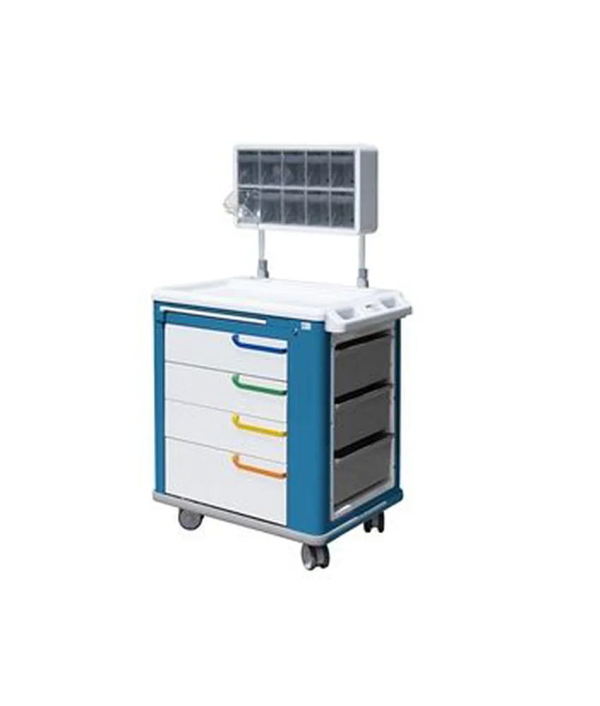 Carrello multifunzione, 65x88xh 100 cm - con sistema di frenaggio centrale