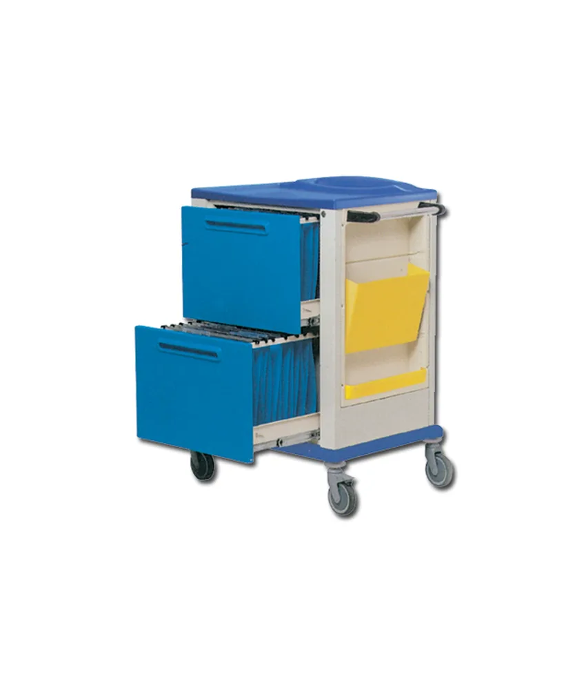 Carrello portacartelle, 820 x 640 x h 1150 mm - contiene 25 + 25 portacartelle (non inclusi)