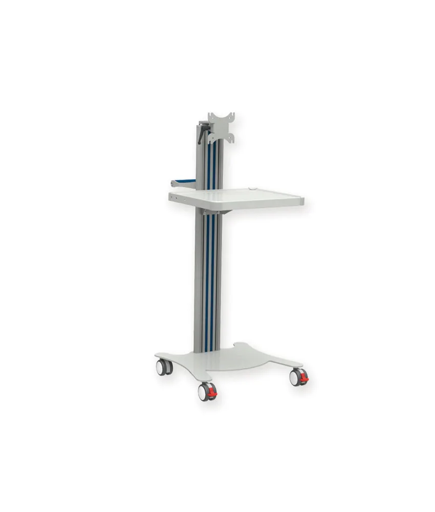 Carrello Super Easy, carrello + ripiano + base + supporto monitor