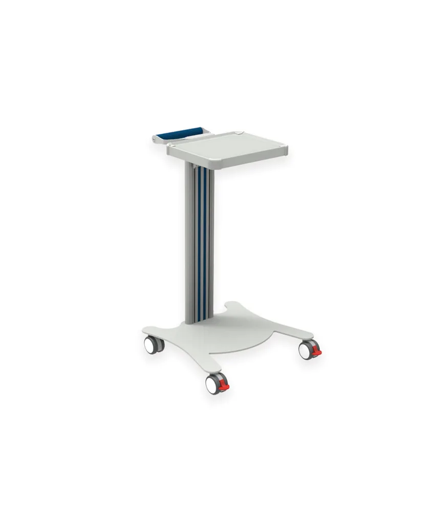 Carrello Super Easy, carrello + ripiano + base - 4 rotelle doppie Ø 65 mm