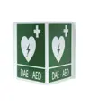 Cartello segnalatore bifacciale DAE-AED