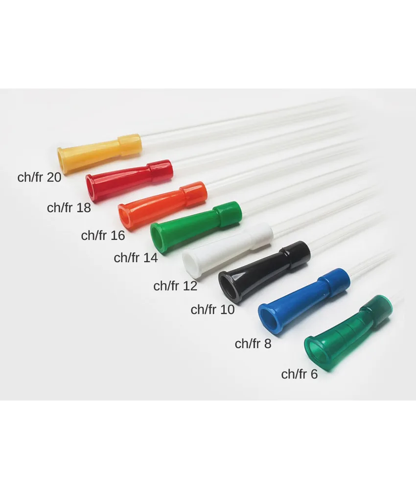 100 pezzi Catetere d'aspirazione con adattatore conico sterile, confezione da 100 pezzi - ch/fr 14