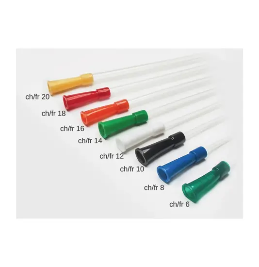 Catetere d'aspirazione con adattatore conico sterile