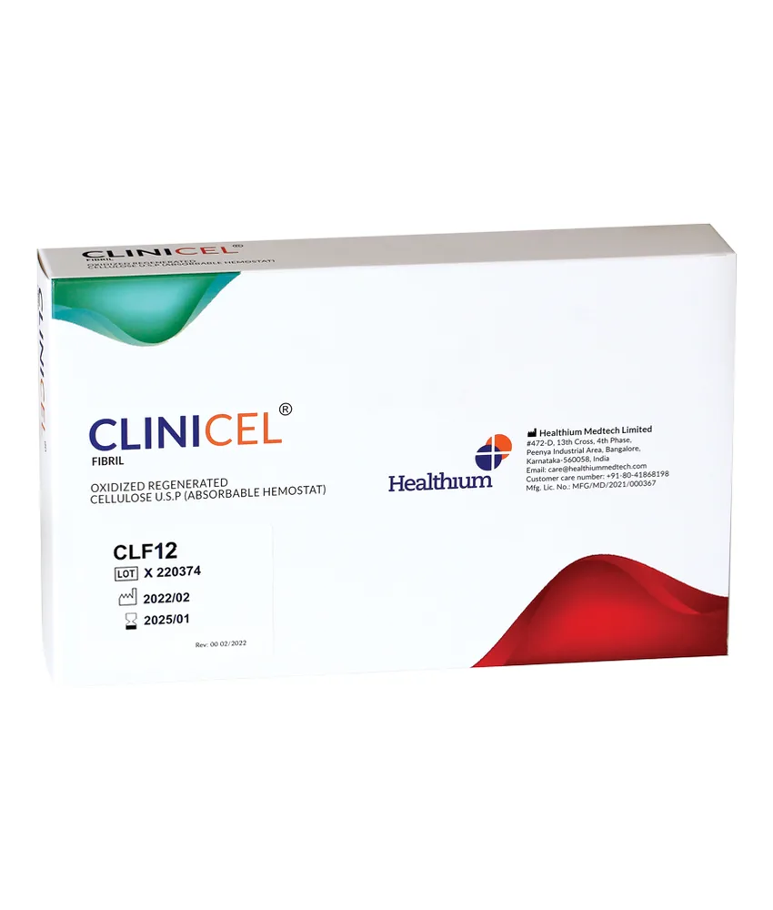 6 pezzi Cellulosa rigenerata ossidata Clinicel Fibril, confezione da 6 pezzi - varie dimensioni