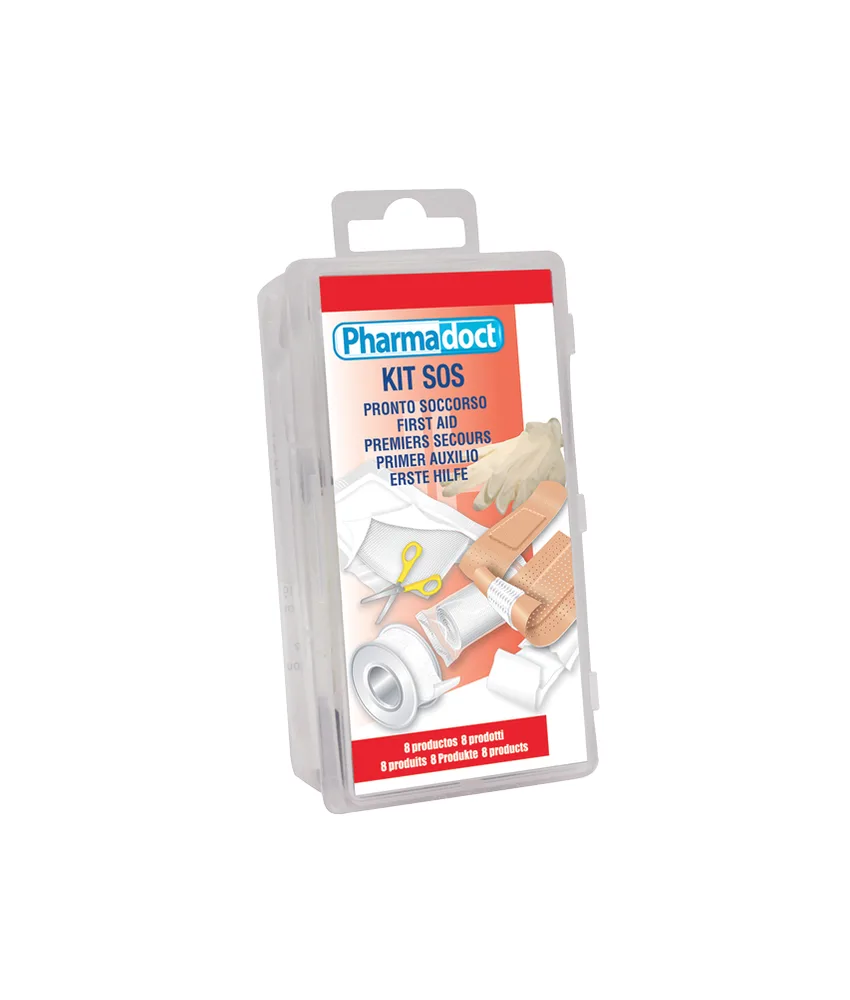 8 confezioni di kit per pronto soccorso, kit di 8 prodotti diversi per confezione