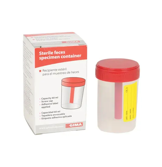 Contenitore per feci in polipropilene