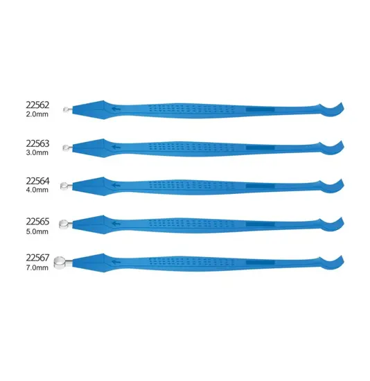 Curette dermatologiche con raschietto