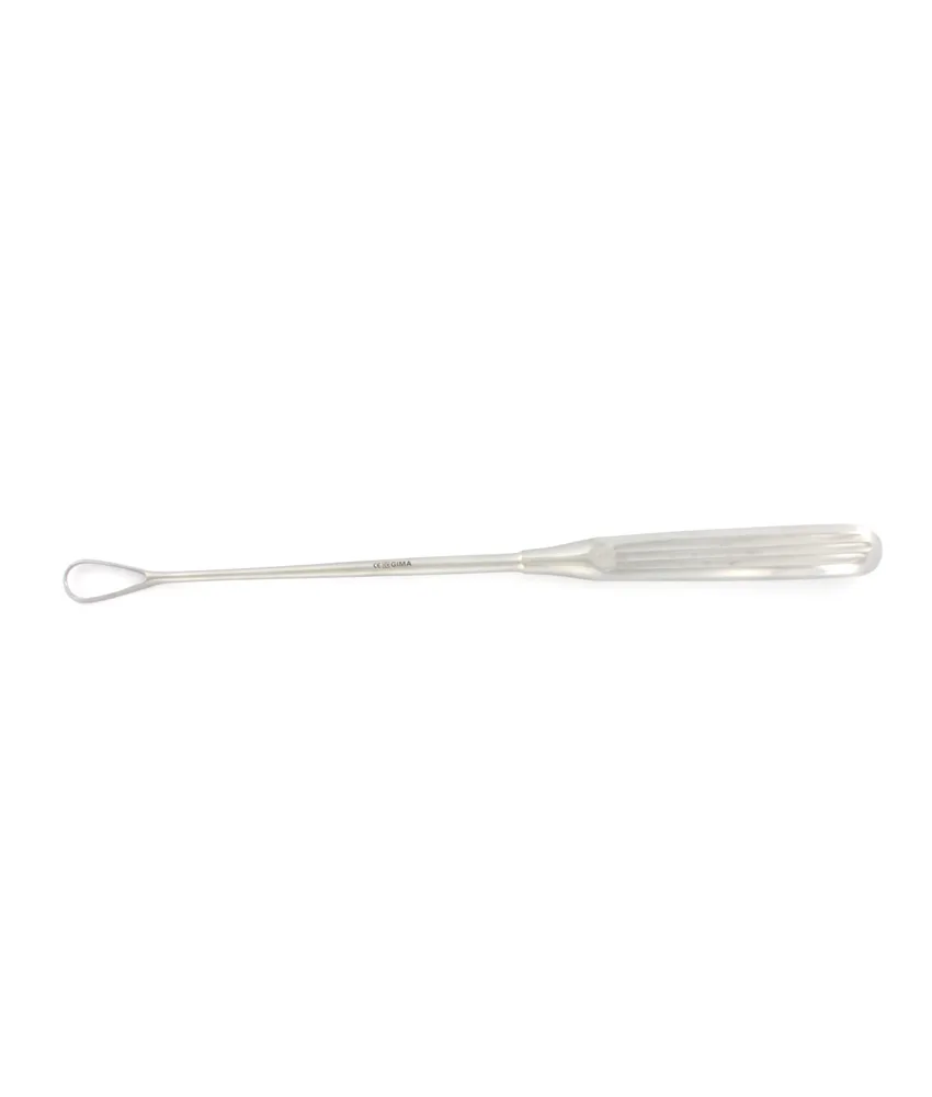 Curette uterine con punta affilata Sims, diverse misure - lunghezza 26 cm