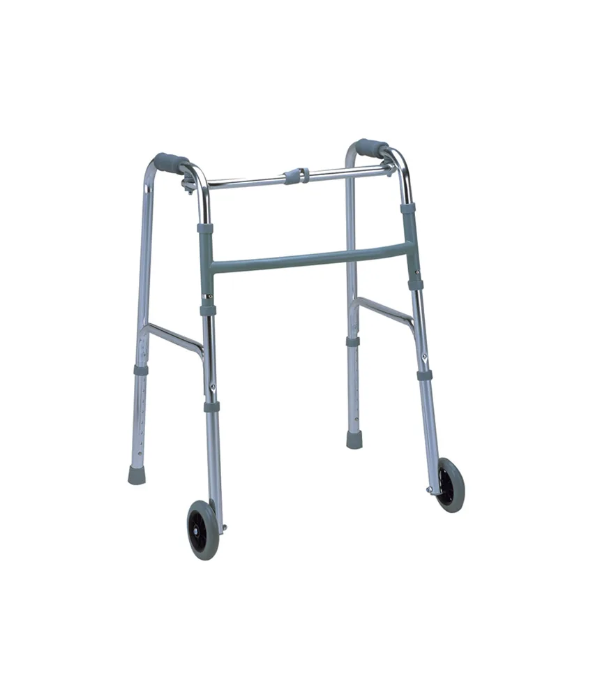 Deambulatore con 2 ruote, portata: 100 kg - altezza regolabile 79-97 cm