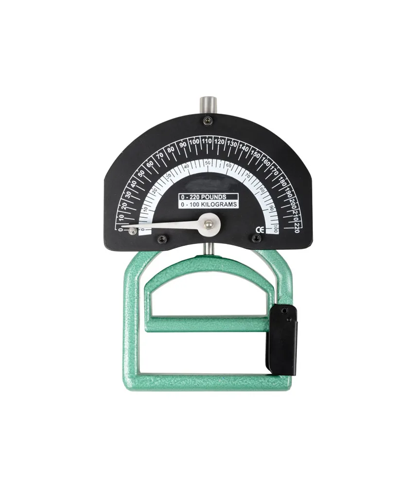 Dinamometro Smedley, alluminio - calibrato sia in kg (0-100) che in libbre (0-220)