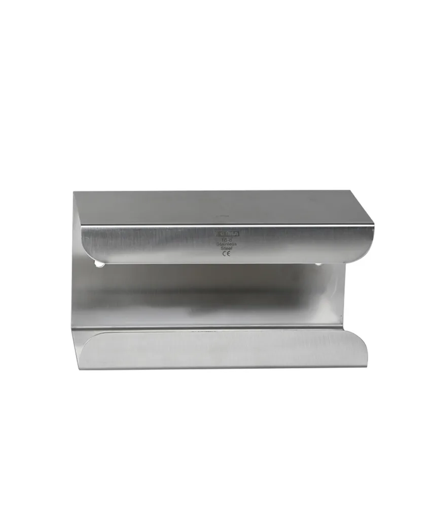 Dispenser per guanti, in acciaio INOX - da 100 guanti