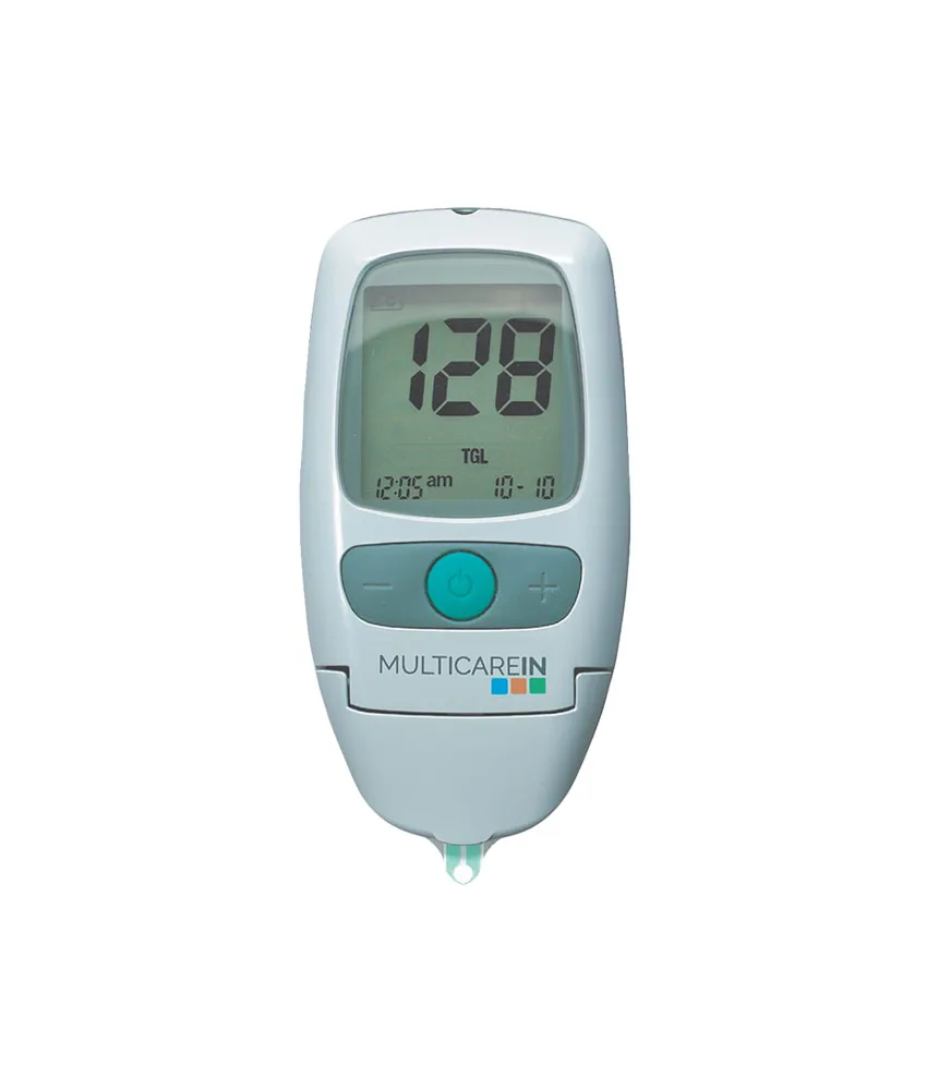 Dispositivo multiparametrico Multicarein, 2 batterie litio Cr 2032 3 V - 97x49x20,5 mm