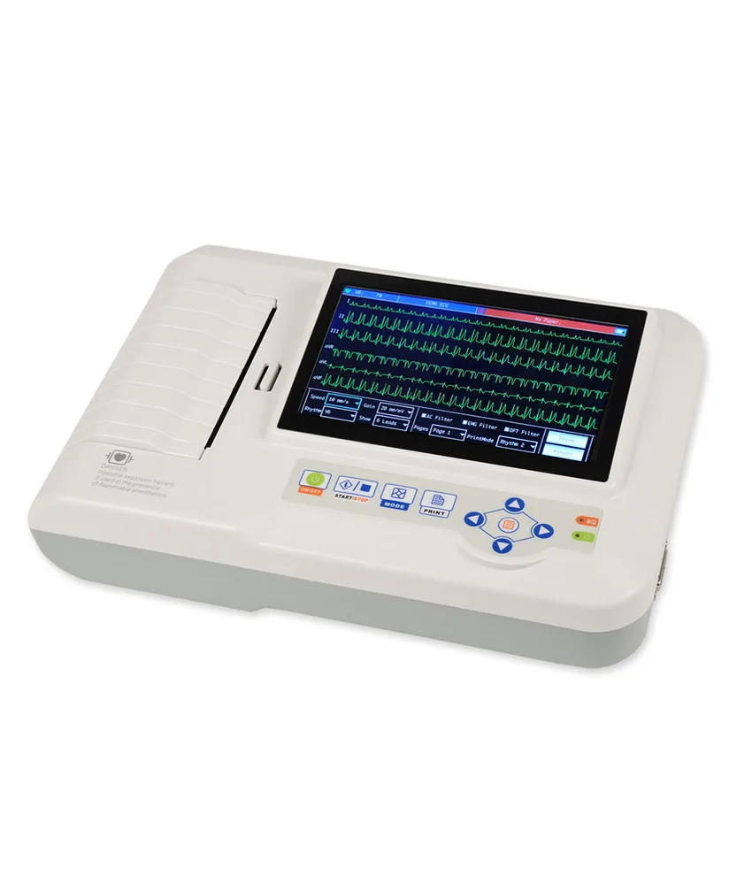 ECG Contec 600G, visualizzazione simultanea 12 derivazioni