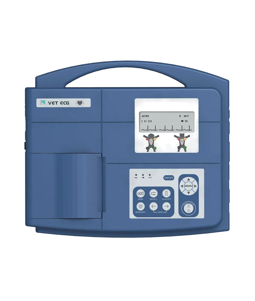 ECG veterinario, 3 canali