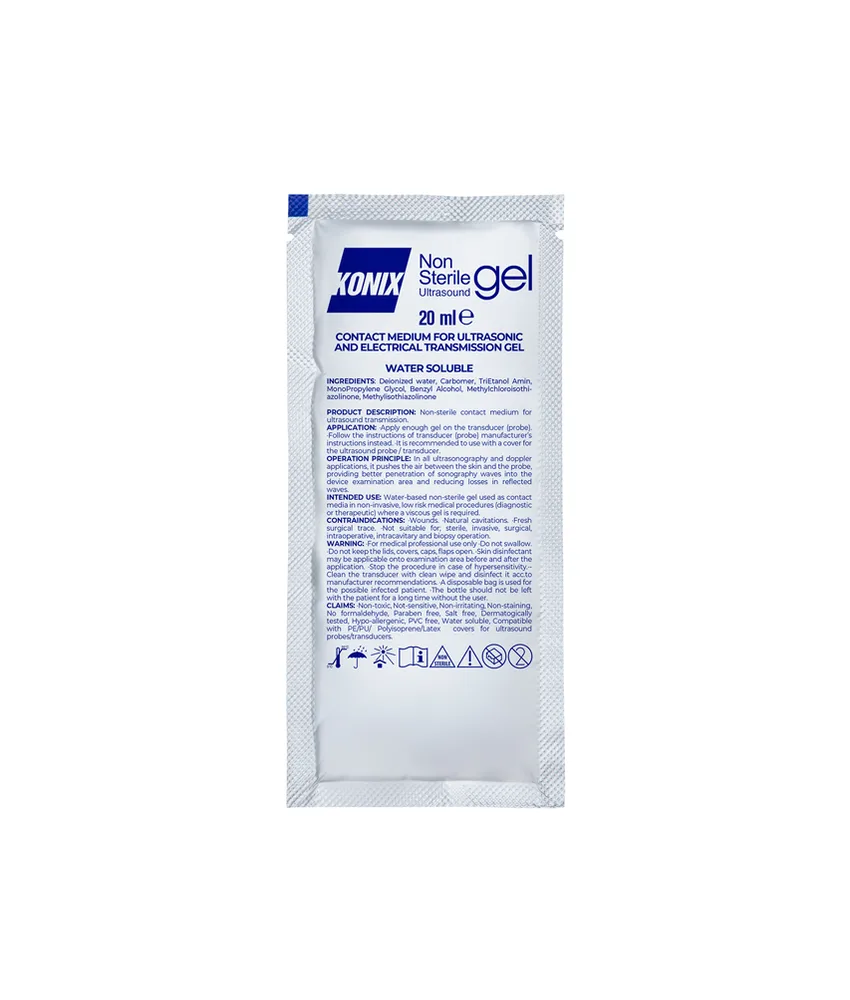 200 pezzi Gel ultrasuoni, bustina 20 ml