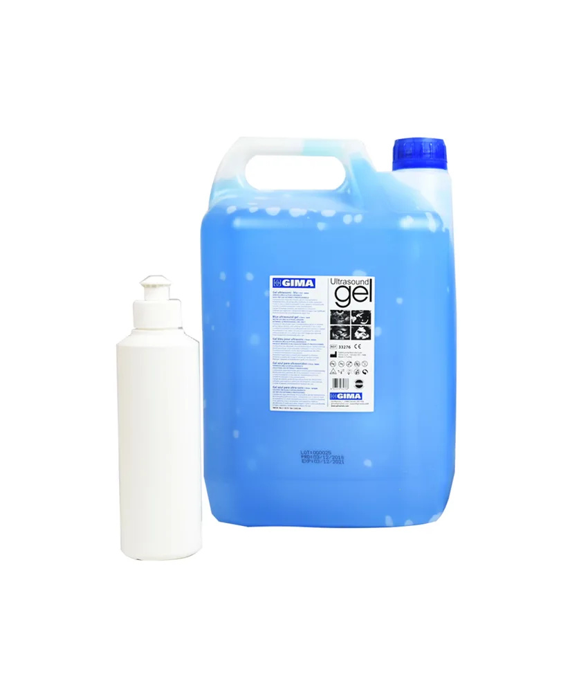 2 pezzi gel ultrasuoni, tanica 5 l