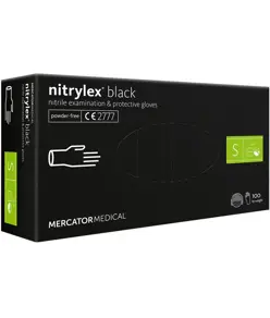 guanti in nitrile monouso Mercator Nytrilex Black