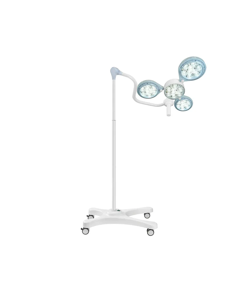 Lampada a led quattroluci, su carrello - gruppo batteria e caricatore automatico