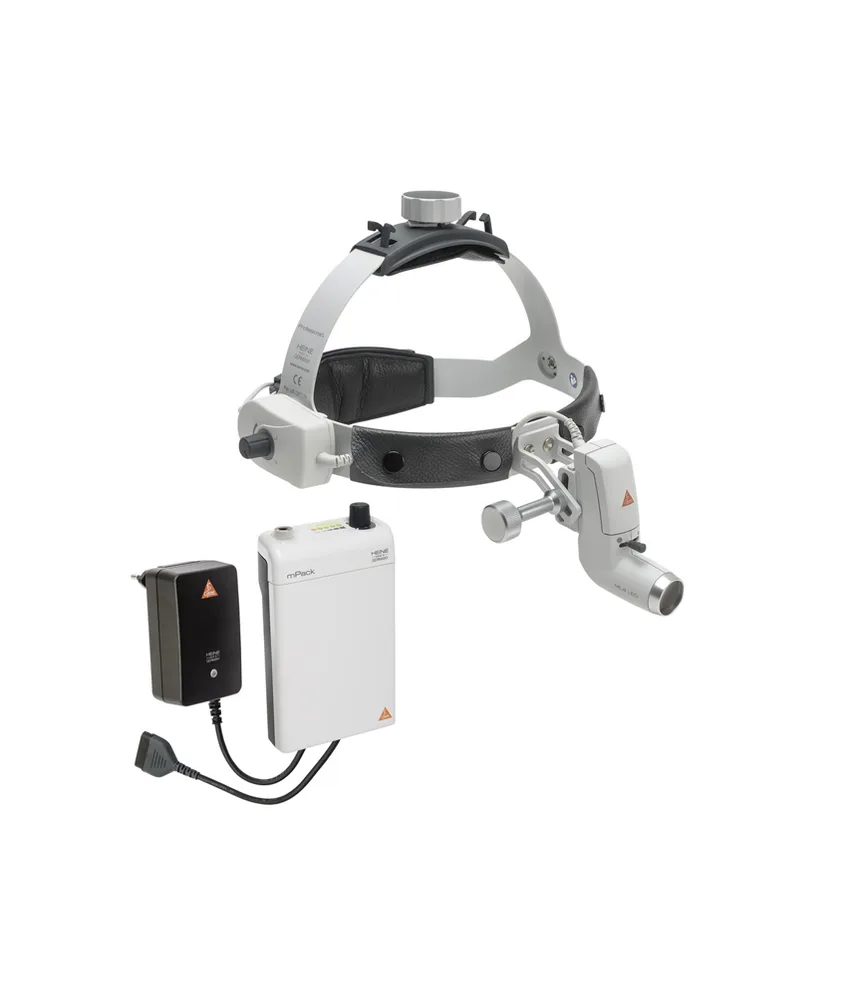 Lampada frontale Heine, con trasformatore