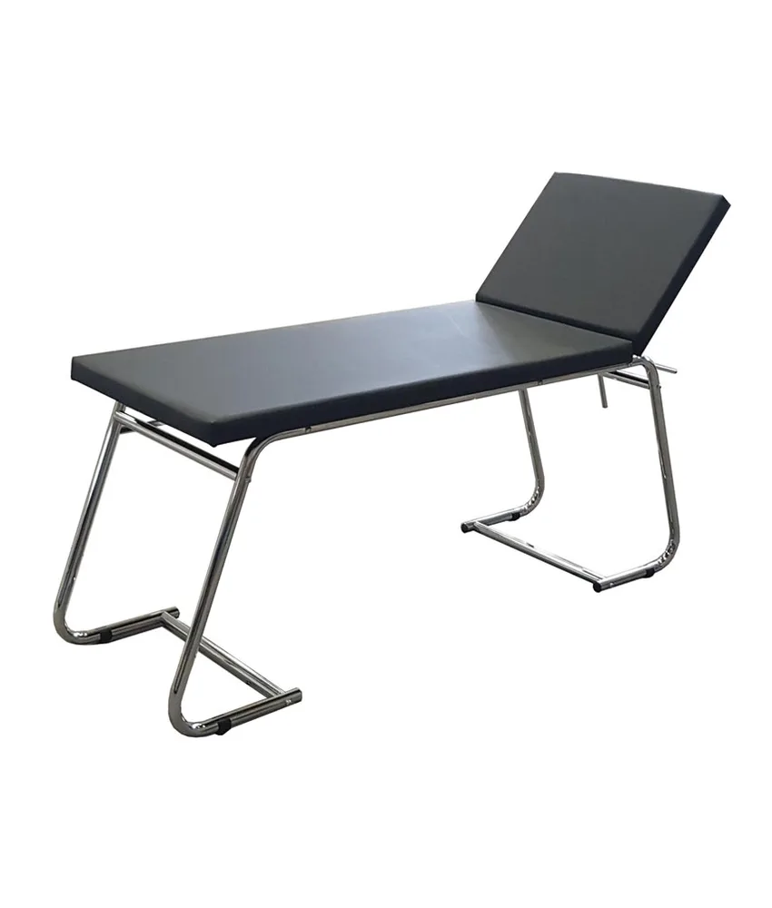 Lettino da visita, cromato - 51 x 62 x h 6 cm