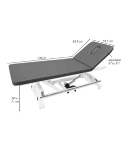 Lettino elettrico con barra perimetrale