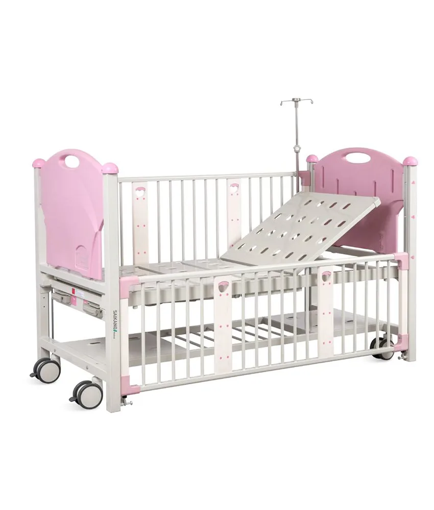 Lettino pediatrico, 2 manovelle - portata 15 kg