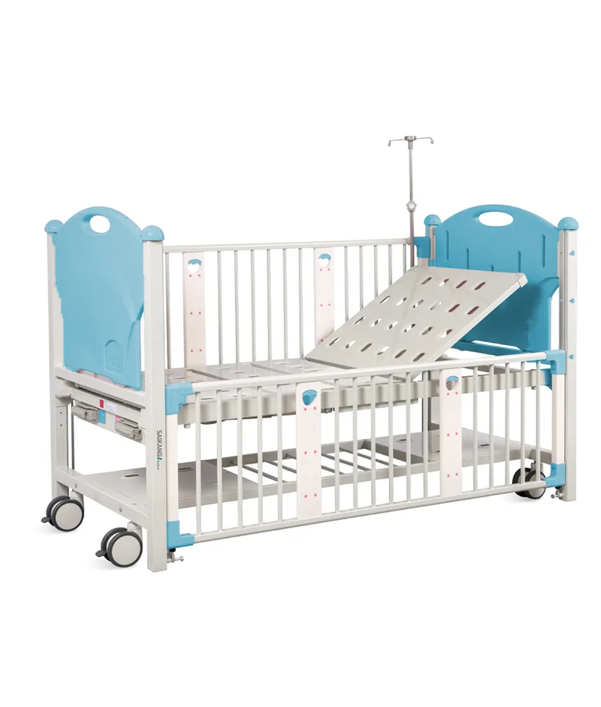 Lettino pediatrico, 2 manovelle - portata 15 kg