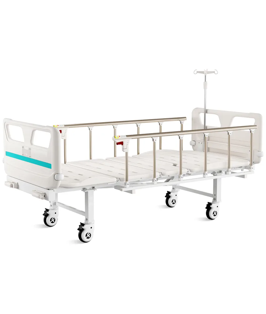 Letto ospedaliero 3 snodi, 2 manovelle - rotelle