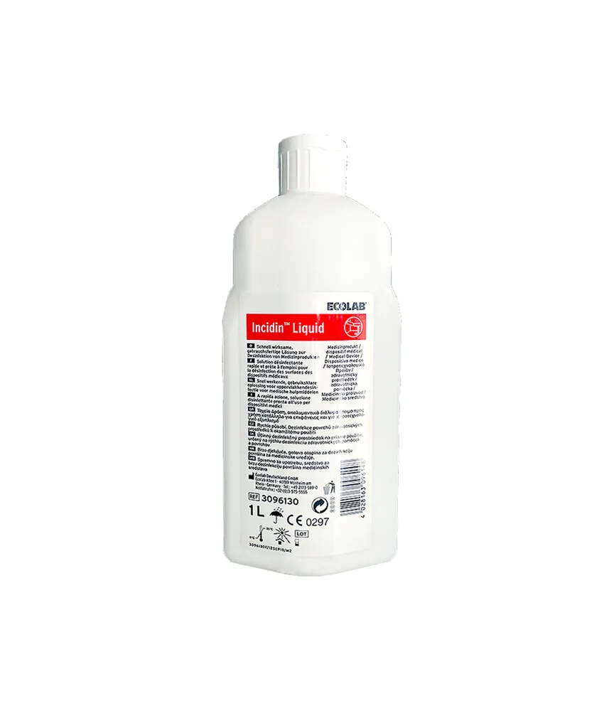 Liquido disinfettante Ecolab, agisce contro batteri, lieviti e tubercolosi in 5 minuti